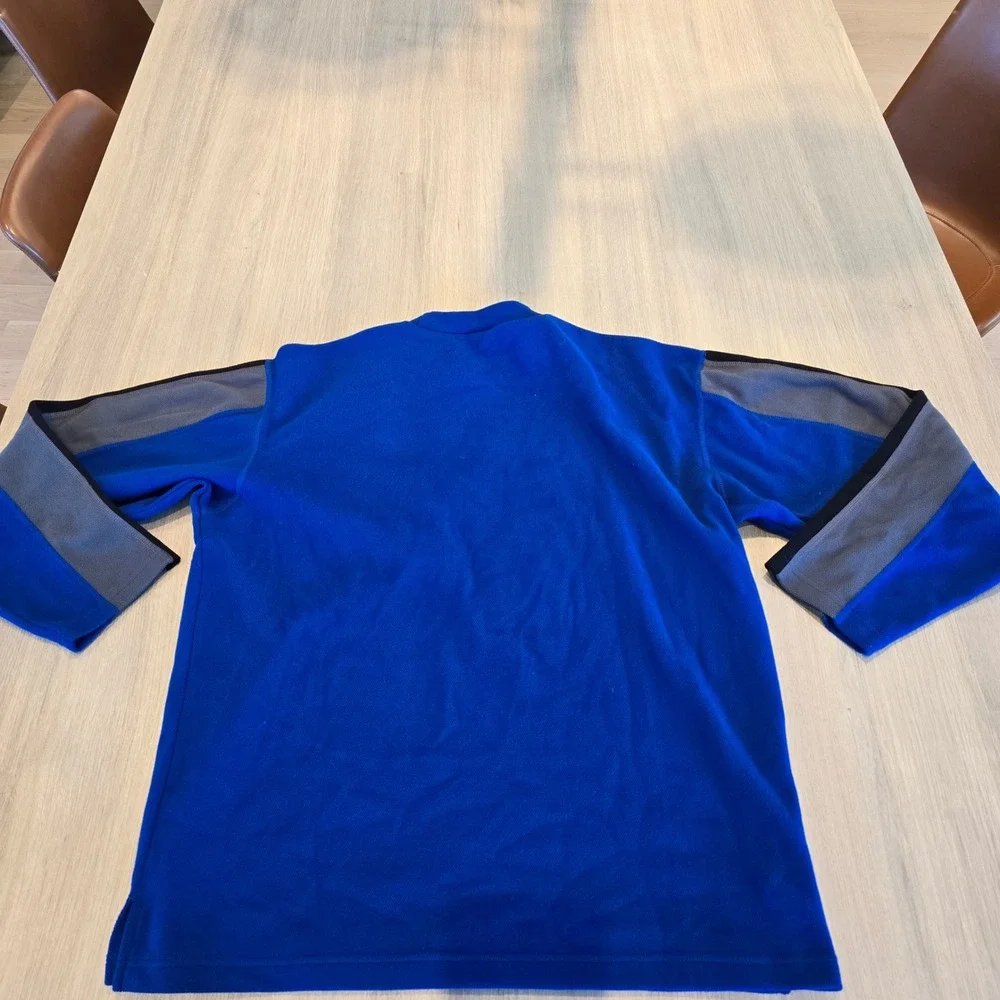 The North Face Mens Blue Fleece Pullover Long Sleeve Shirt Large‎ V0102116
